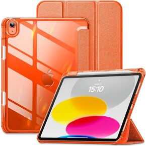 VIKESI for iPad 10th Generation Case 10.9 inch Released in 2022, Matte Slim Hard Back, Soft TPU Frame, Pencil Holder and Auto Sleep/Wake Cover for iPad 10 Gen - Pink