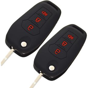 Silicone Key Fob Cover Remote Protector Compatible with Ford F150 F250 F350 F450 F550 Explorer Ranger Escape