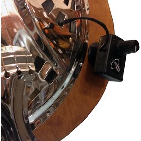Myers Pickups Dobro Round Neck Resonator Guitar Pickup with Flexible Micro-Gooseneck