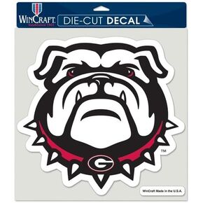 WinCraft NCAA University of Georgia 38467013 Perfect Cut Color Decal, 8" x 8", Black