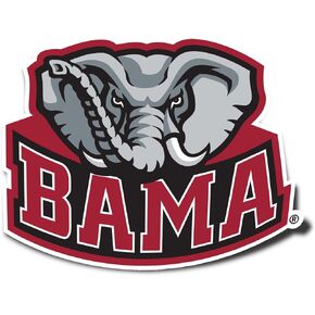 University of Alabama Roll Tide Bama Crimson Tide Vinyl Decal Laptop Water Bottle Car Scrapbook Sticker (IND 7)