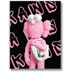 Hypebeast Room Decor (UNFRAMED 12 x 16) Michael Jordan Shoes Sneaker Poster Sneakerhead Posters Air Jordans Teen Boy Room Girl Room Wall Art Prints Bedroom, Dorm, Desk - Kaws Pink Purse