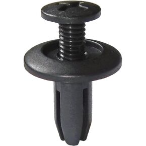 Lantee 100 Pcs Car Front Fender Skirt Push-Type Plastic Nylon Retainer Clips Fasteners Rivets 15 x 12 x 6mm
