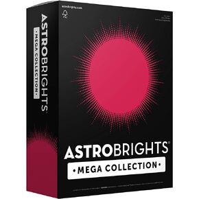 Astrobrights Mega Collection, Colored Paper, Bright Red, 625 Sheets, 24 lb/89 gsm, 8.5" x 11"-MORE SHEETS! (91620)