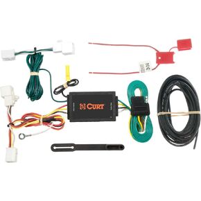 Curt Manufacturing 56016 Vehicle-Side Custom 4-Pin Trailer Wiring Harness,Fits Select Mazda 2 Hatchback,5,CX-9 ,Black