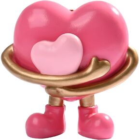 Mother and Baby Hugging Figurine Gift for Mom from Daughter Resin Heart Statue Incense Holder for Mother's Day Decorative Incense Holder for Stickers Tabletop Shelf Decor