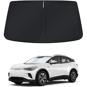 KUST Windshield Sun Shade for 2021-2024 Volkswagen VW ID.4 Accessories Sunshade Window Sun Visor Protector Foldable Blocks UV Rays Keep Your Car Cooler Privacy