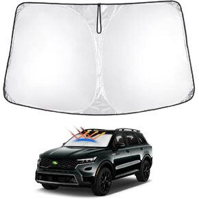 T TGBROS Windshield Sun Shade Custom Fit for 2021-2023 2024 KIA Sorento Accessories Foldable Sun Shield Reflective Polyester Sun Visor Cover Block Heat and Sun Protection