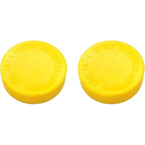 2PCS Coolant Reservoir Caps, 1.25" Knob Type Engine Coolant Tank Cap, Radiator Reservoir Cap Replacement OEM#21712-79900, Compatible with Nissan Infiniti Sunny Teana(Yellow)