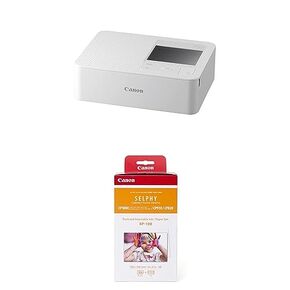Canon SELPHY CP1500 Compact Photo Printer with RP-108 Color Ink and Paper Set, Portable Photo Printer, Instant Photo Printer, Mobile Friendly, AirPrint, Black