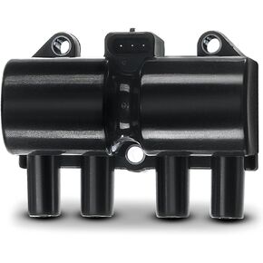 A-Premium Ignition Coil Compatible with Chevrolet, Pontiac, Suzuki & Daewoo Vehicles - 1.6L 2.0L - Aveo 2004-2008, Aveo5 2006-2008, Chevy 2003-2012, G3 2010, Forenza 2004-2008, Reno 2005-2008, Nubira