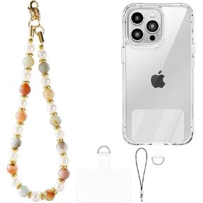 حزام معصم للهاتف مطرز بالرخام، حبل للهاتف المحمول قابل للفصل مع شريط حبل، مقبض سحري للهاتف قابل للتعديل للنساء in Kuwait