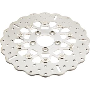 EBC Brakes RSD018C Polished Stainless Contour Floating Brake Rotor for HD
