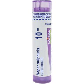 Boiron Hepar Sulphuris Calcareum 10M for Painful & Hoarse, Dry Cough - 80 Pellets