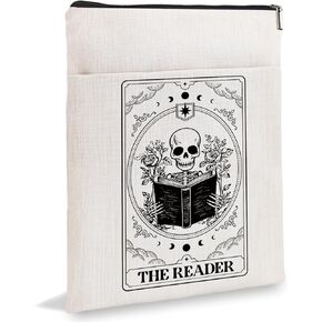 غلاف الكتاب، غلاف الكتاب لمحبي الكتب، هدايا عشاق الكتب، غلاف الكتاب بسحاب وجيب أمامي، أغلفة الكتب للغلاف الورقي - أكمام الكتب لحقيبة بطاقات التارو للقارئ6JB039 in Kuwait