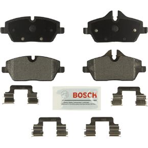 BOSCH BE1308H Blue Semi-Metallic Disc Brake Pad Set With Hardware - Compatible With Select BMW 118i, 120i; Mini Cooper; FRONT
