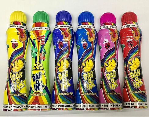 Dab-O-Ink 6 عبوات من دهانات البنغو - ألوان مختلطة - 4 أونصة. in Kuwait