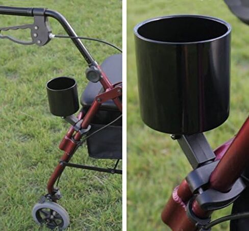 Deluxe Bike Bottle Holder – Universal, Stainless Steel Bike Cup Holder for Handlebars – For Vertical or Angled Bars & Drinks up to 48 Oz. – Stroller, Cruiser, & Ebike Accessories in Saudi Arabia
