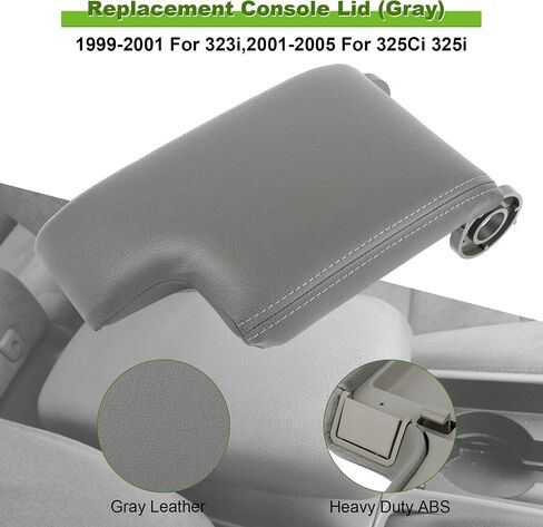 SCITOO Auto Beige Armrest Center Console Cover Replacement fit for 1999-2004 for BMW E46 3 Series in Saudi Arabia