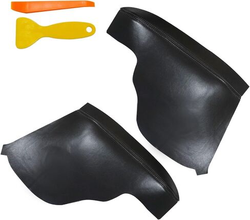 2pcs Door Panel Armrest Replacement Cover Black Leather Compatible with Honda Odyssey 2011 2012 2013 2014 2015 2016 2017 in Kuwait