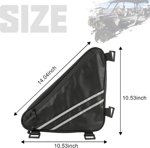 حقيبة تخزين مثلثة من SUNPIT UTV حقيبة تخزين سقفية عالمية متوافقة مع Polaris RZR Ranger Honda Talon Pioneer Kawasaki Mule Teryx All Side by Side(2014-2024)، حقيبة ملحقات UTV قطعة واحدة in Saudi Arabia