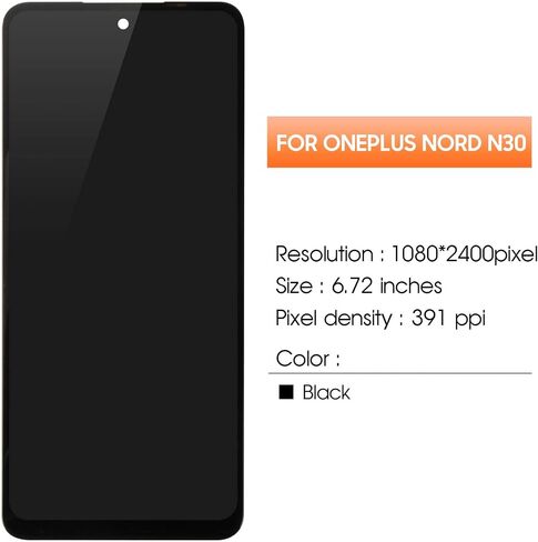 ل OnePlus Nord N30 5G قطع غيار للشاشة ل Nord N30 شاشة الكريستال السائل CPH2513 CPH2515 شاشة تعمل باللمس محول الأرقام الجمعية إصلاح جزء 6.72" in Saudi Arabia
