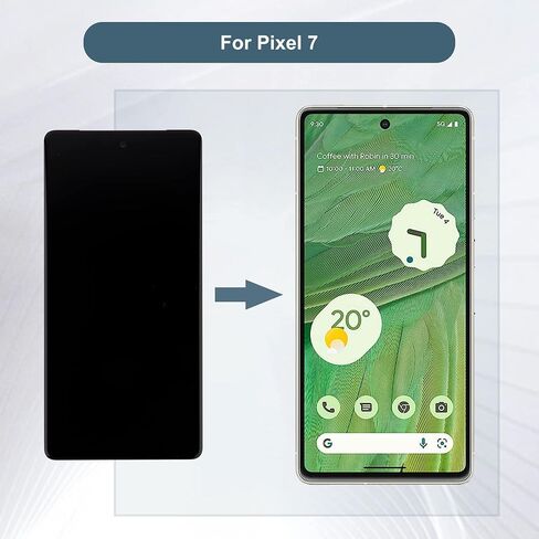 شاشة OLED متوافقة مع Google Pixel 7 Pro GE2AE 6.3 بوصة LCD مجموعة محول رقمي مع الإطار والأدوات (دعم بصمة الإصبع) in Kuwait