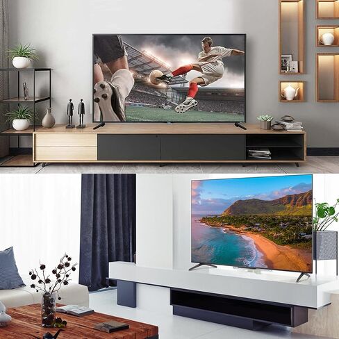قاعدة حامل للتلفزيون، أرجل تلفزيون على سطح الطاولة لأجهزة تلفزيون Vizio Samsung LG TCL Hisense مع فتحات تثبيت مسافة 2.16 بوصة/5.5 سم أو في حدود 1.77 بوصة/4.5 سم in Kuwait