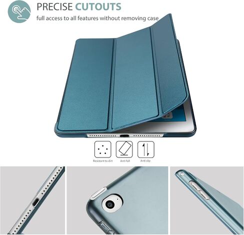 ProCase Smart Case for iPad Mini 4 2015(Model: A1538 A1550), Ultra Slim Lightweight Stand Case with Translucent Frosted Back Smart Cover for iPad Mini 4th Gen 2015 7.9 Inch -Black in Saudi Arabia
