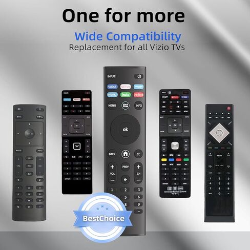 استبدال جهاز التحكم عن بعد للتلفزيون الذكي JRVV VIZIO XRT140، متوافق مع جميع سلسلة Vizio LED LCD HD 4K D E M P، ترقية جديدة للأشعة تحت الحمراء لجهاز التحكم عن بعد VIZIO العالمي، VUDU Netflix Prime XUMO hulu redbox in Kuwait