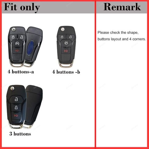 Silicone Key Fob Cover Remote Protector Compatible with Ford F150 F250 F350 F450 F550 Explorer Ranger Escape in Kuwait