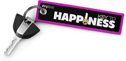 KEYTAILS Keychains, Premium Quality Key Tag for Motorcycle, Car, Scooter, ATV, UTV [Key to Happiness] in Saudi Arabia