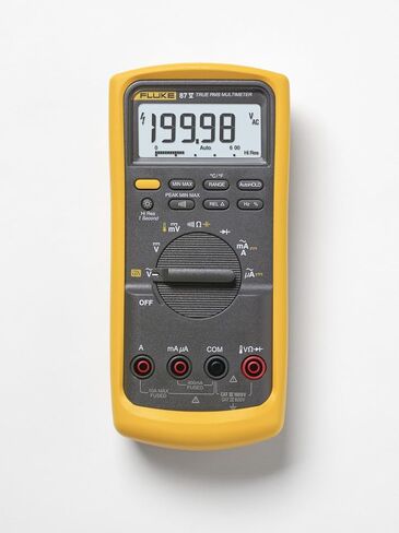 جهاز قياس رقمي صناعي متعدد Fluke 87V/IMSK مع مجموعة مشبك تيار Fluke i400، يحول 87 فولت إلى مقياس مشبك، قياسات التيار المتردد حتى 400 أمبير، يتضمن مسبار درجة الحرارة، وسلاسل اختبار ومشابك التمساح in Saudi Arabia
