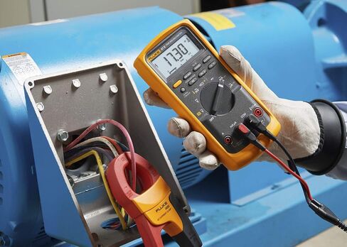 جهاز قياس رقمي صناعي متعدد Fluke 87V/IMSK مع مجموعة مشبك تيار Fluke i400، يحول 87 فولت إلى مقياس مشبك، قياسات التيار المتردد حتى 400 أمبير، يتضمن مسبار درجة الحرارة، وسلاسل اختبار ومشابك التمساح in Saudi Arabia