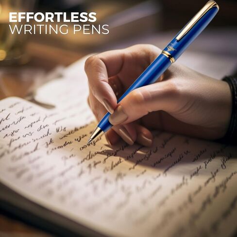 قلم حبر جاف أصفر – قلم فاخر قابل لإعادة الملء للنساء والرجال. عبوات حبر شميدت الفاخرة للكتابة بسلاسة. مجموعة هدايا أقلام فاخرة وعالية الجودة. قلم يوميات قابل للسحب، احترافي in Kuwait