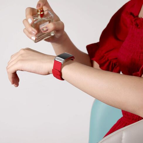 أربطة منسوجة من القماش من Witzon (عبوتان) متوافقة مع Fitbit Charge 4 / Charge 3 / Charge 3 SE، أحزمة معصم بديلة من القماش المسامي للنساء والرجال، مقاس صغير وكبير in Kuwait