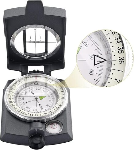 بوصلة عسكرية، بوصلة احترافية للمشي لمسافات طويلة مع حقيبة حمل، بوصلة ملاحة مقاومة للماء، بوصلة بقاء مدمجة، بوصلة رؤية عدسة للمشي لمسافات طويلة والصيد والتخييم في الهواء الطلق in Kuwait