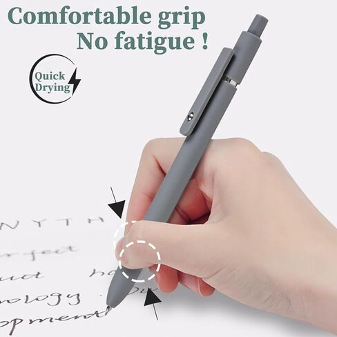 6 قطع من أقلام الجل القابلة للسحب، أقلام حبر سوداء للكتابة بسلاسة، نقطة دقيقة لطيفة 0.5 مم، أقلام جل كروية دوارة جمالية، سريعة الجفاف لمكتب المدرسة الخاص بالممرضات in Kuwait