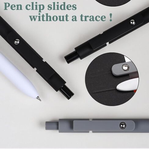 6 قطع من أقلام الجل القابلة للسحب، أقلام حبر سوداء للكتابة بسلاسة، نقطة دقيقة لطيفة 0.5 مم، أقلام جل كروية دوارة جمالية، سريعة الجفاف لمكتب المدرسة الخاص بالممرضات in Kuwait