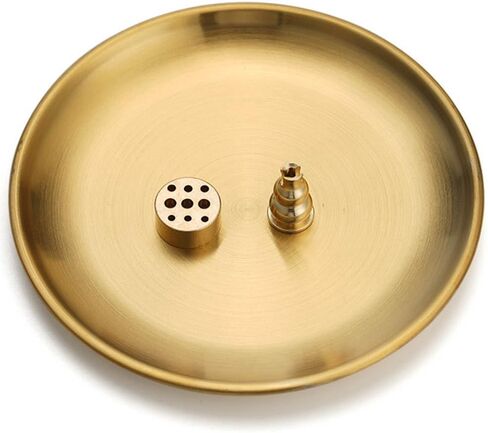 مبخرة، حامل بالو سانتو، حامل حكيم، حامل بخور 5 في 1 لعصي البخور/البخور الملفوف/مخاريط البخور، صائد الرماد النحاسي للتأمل والمكتب وغرفة النوم وغرفة اليوغا وبيت الشاي in Kuwait