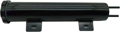 1 SET SHLPDFM Black Overflow Tank 14 OZ 2" X 10" Stainless Steel Radiator Coolant Overflow Puke Tank Polished Universal Fits for GM, Chevy, GMC, Cadillac, Pontiac, Buick, Ford, Chrysler, Dodge in Saudi Arabia