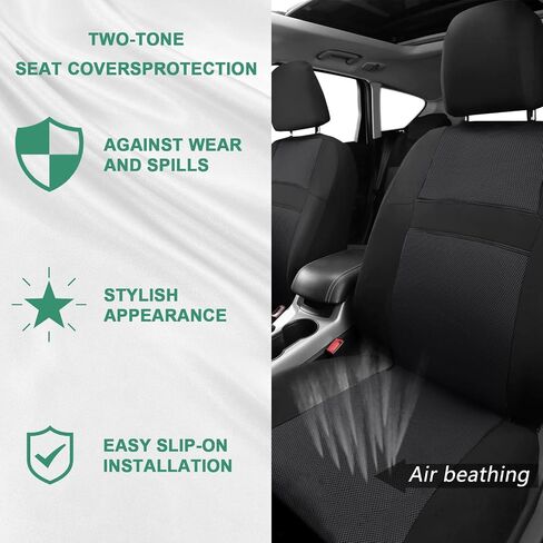 JINGSENCar Seat Cover Full Set for Women with Waterproof Floor Mats,3D Air Mesh Car Seat Cover with 5mm Composite Sponge Inside,Universal Fluffy Steering Wheel Cover,Accessories Full(Purple) in Saudi Arabia