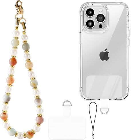 حزام معصم للهاتف مطرز بالرخام، حبل للهاتف المحمول قابل للفصل مع شريط حبل، مقبض سحري للهاتف قابل للتعديل للنساء in Kuwait