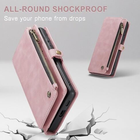 حافظة Defencase لهاتف Galaxy S23 FE 5G، 【RFID Blocking】 حافظة لهاتف Samsung Galaxy S23 FE 5G محفظة للنساء والرجال مع حامل بطاقات، سحاب مغناطيسي من جلد البولي يوريثان لهاتف Samsung S23 FE 5G، أرجواني in Kuwait