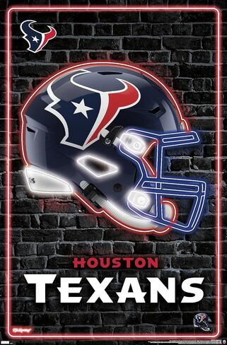 Trends International NFL Houston Texans - Neon Helmet 23 Wall Poster in Saudi Arabia