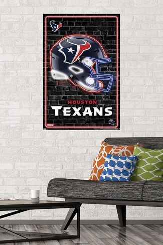 Trends International NFL Houston Texans - Neon Helmet 23 Wall Poster in Saudi Arabia