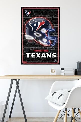 Trends International NFL Houston Texans - Neon Helmet 23 Wall Poster in Saudi Arabia