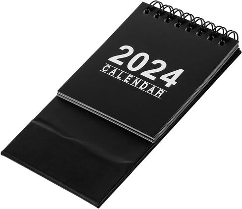 2024 مكتب ورقة مكتب التقويم البسيطة سطح المكتب التقويم الدائمة الوجه التقويم لمكتب مكتب المنزل (أسود) in Saudi Arabia