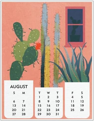 تقويم سطح المكتب لعام 2023 مقاس 5 × 7 بوصات عمل فني من تصميم جوانا رايلي in Kuwait