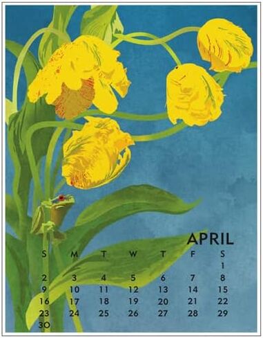 تقويم سطح المكتب لعام 2023 مقاس 5 × 7 بوصات عمل فني من تصميم جوانا رايلي in Kuwait